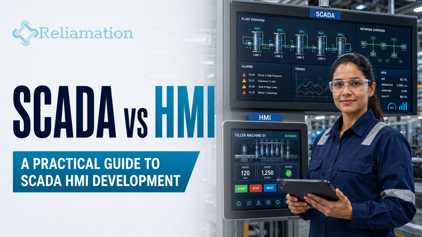 SCADA vs HMI: A Practical Guide to SCADA HMI Development